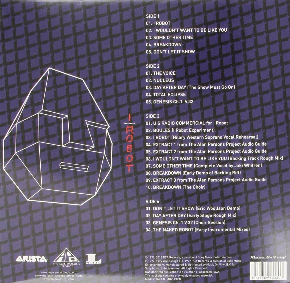 Alan Parsons Project - I Robot (Legacy Edition Import, 25th Anniversary) (2 LP) - Joco Records