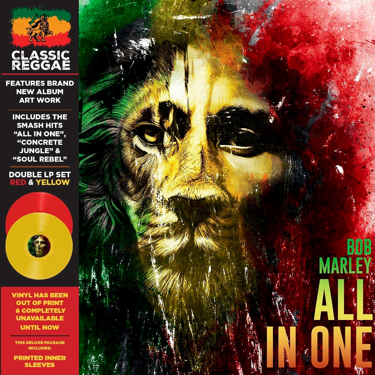 Bob Marley - All in One (Limited Edition, Remastered, Red & Yellow Vinyl) (2 LP)