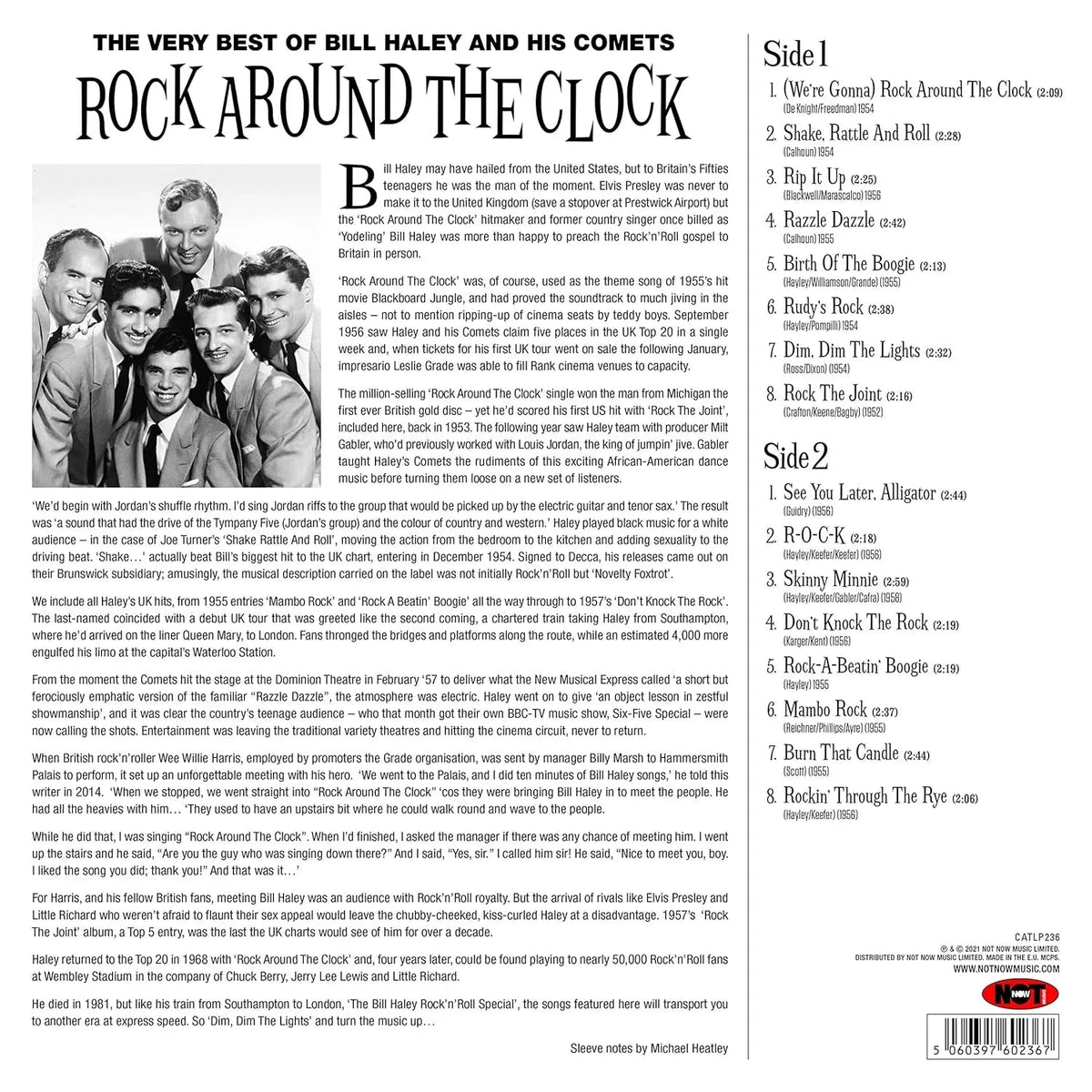 Bill Haley & His Comets - Rock Around The Clock: The Very Best Of (180 Gram Import) (LP) - Joco Records
