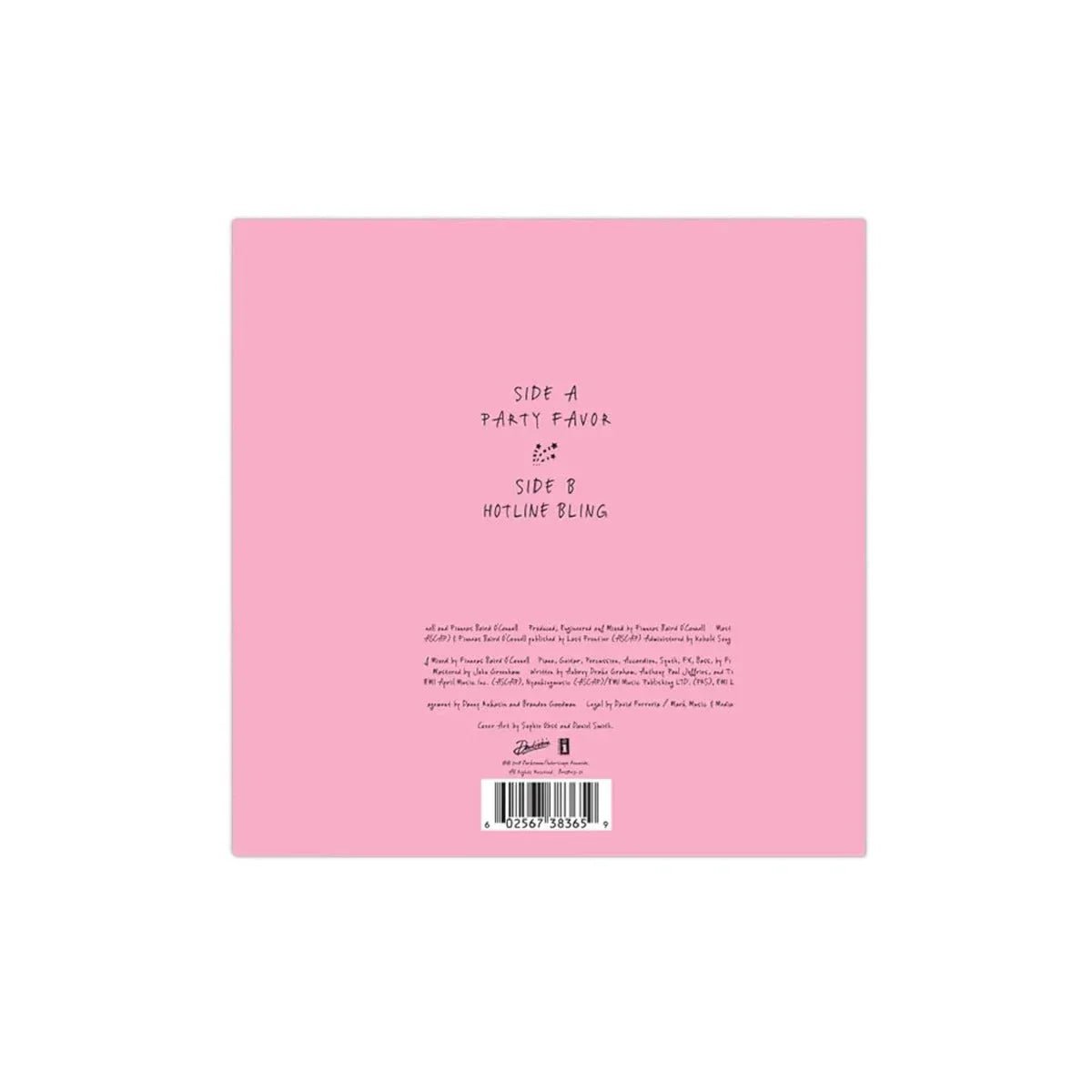 Billie Eilish - Party Favour / Hotline Bling (Limited Import, 7" Pink Vinyl) (7-Inch Single) - Joco Records
