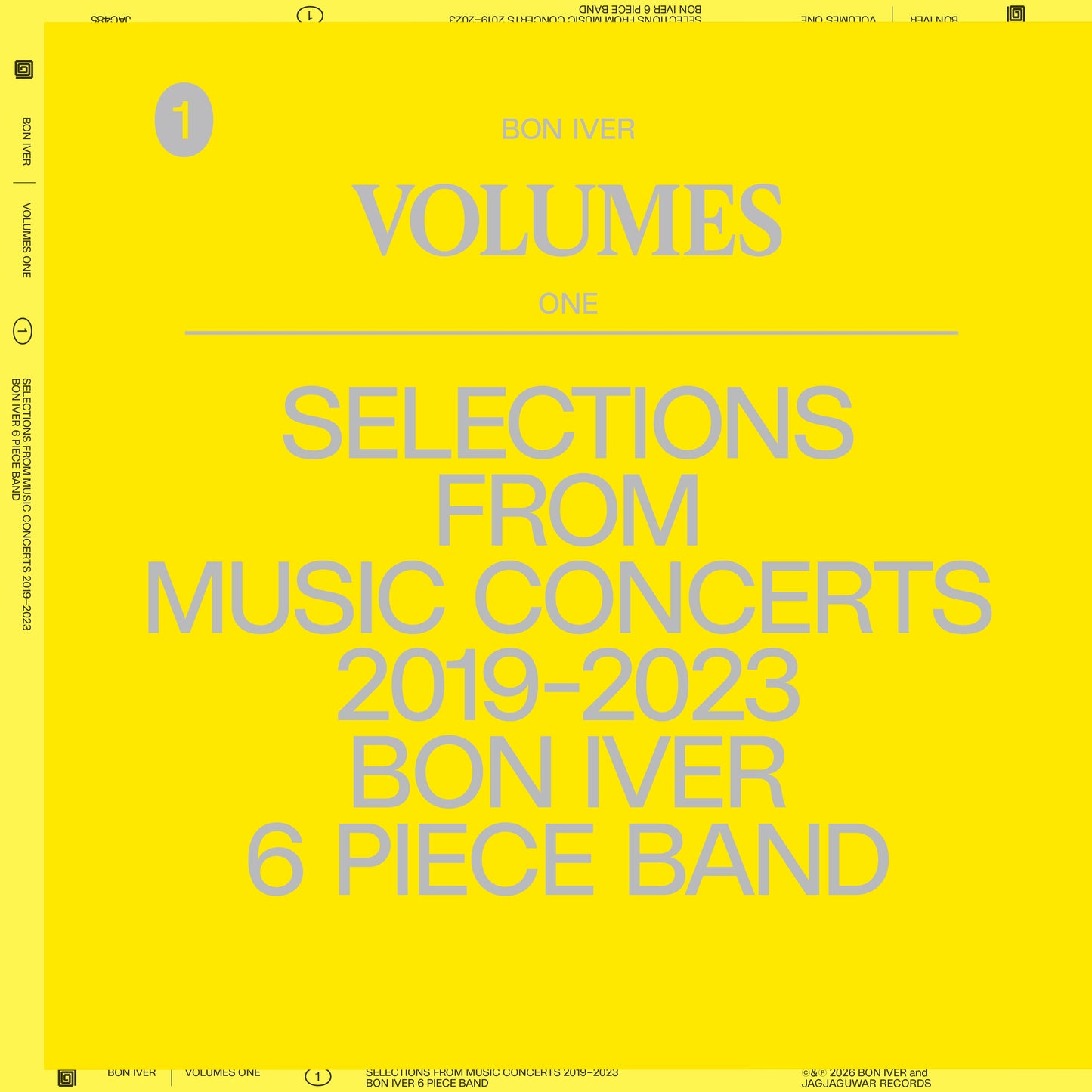 Bon Iver - Volumes: One - Selections From Music Concerts 2019-2023 - 6 Piece Band (LP)