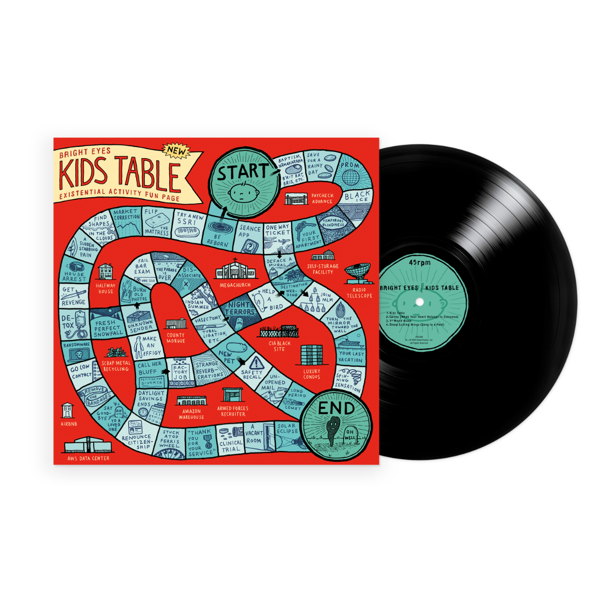 Bright Eyes' - Kids Table Ep (Black Vinyl)