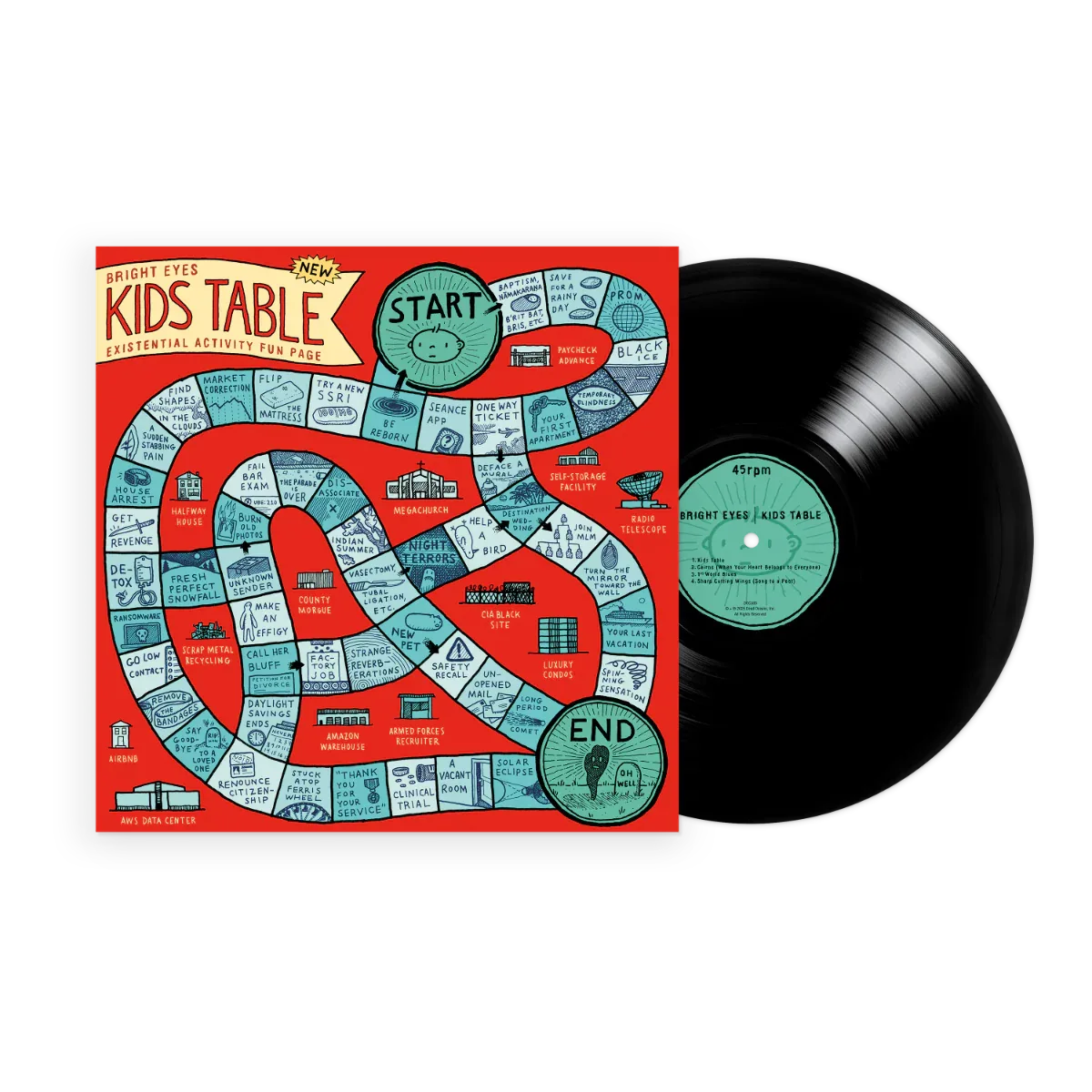 Bright Eyes' - Kids Table Ep (Black Vinyl)