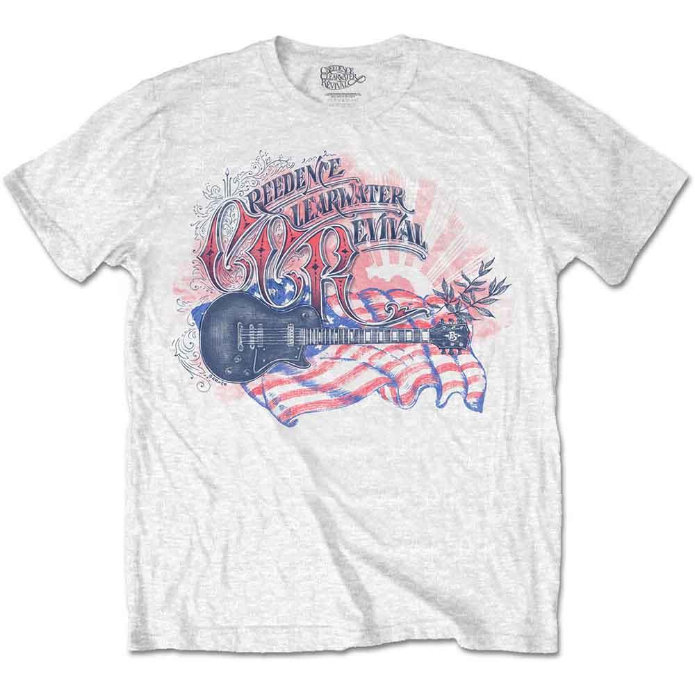 Creedence Clearwater Revival - Guitar & Flag (T-Shirt)