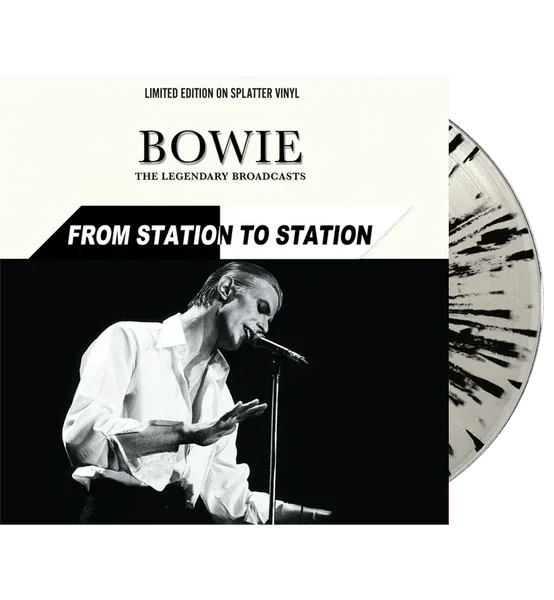 David Bowie - From Station to Station: The Legendary Broadcasts (Limited Edition Import, White Splatter Vinyl) (LP) - Joco Records