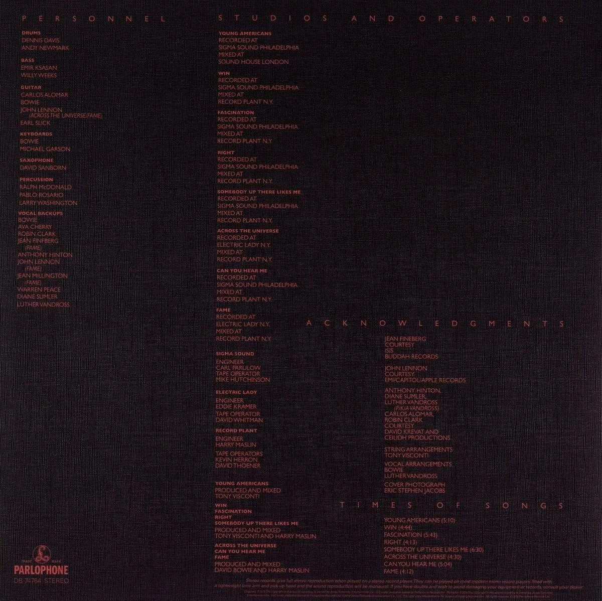 David Bowie - Young Americans (Remastered, 180 Gram) (LP) - Joco Records