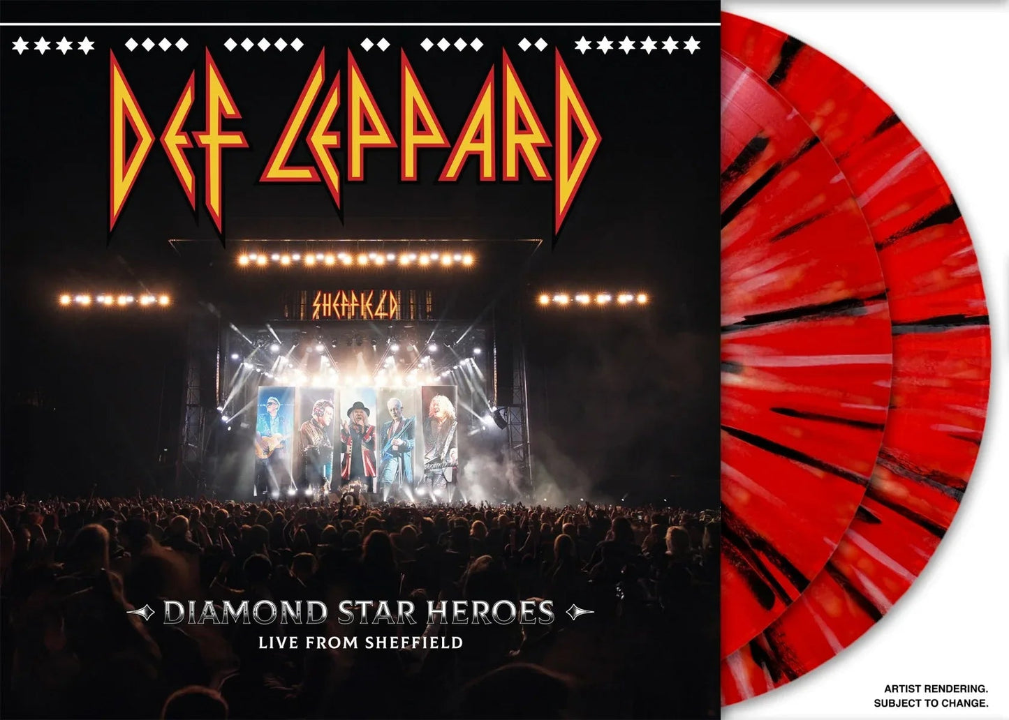 Def Leppard - Diamond Star Heroes: Live From Sheffield (180 Gram Multicolor Splatter 2 LP) (Half-Speed) - Joco Records