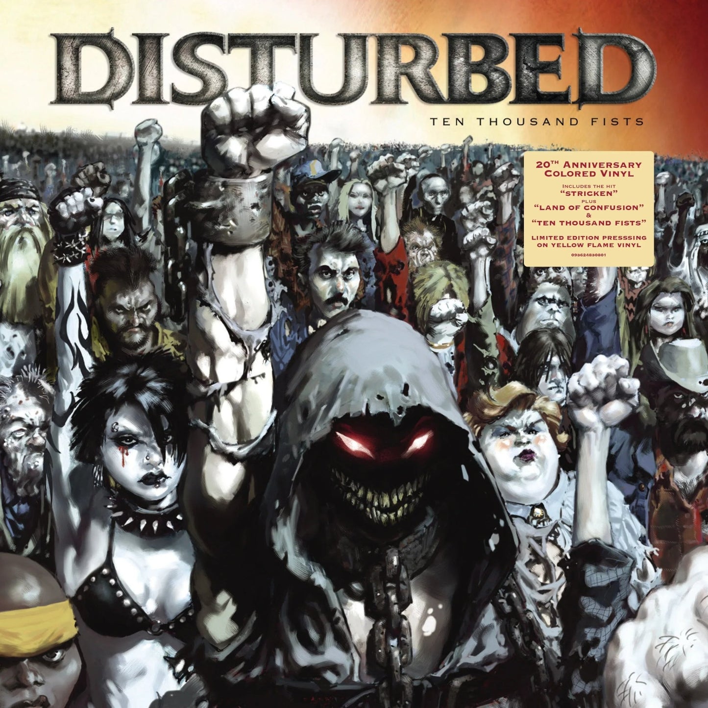 Disturbed - Ten Thousand Fists (Yellow Flame Vinyl, 2 LP) - Joco Records