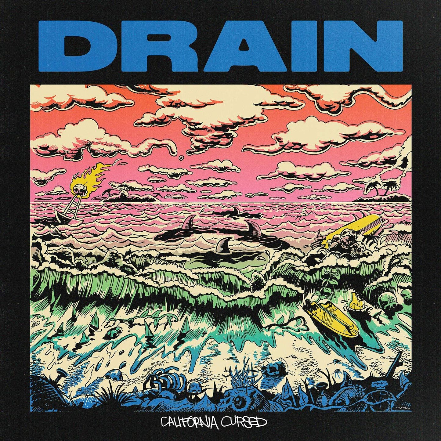 Drain - California Cursed (Limited Edition, Baby Blue Vinyl) (LP) - Joco Records