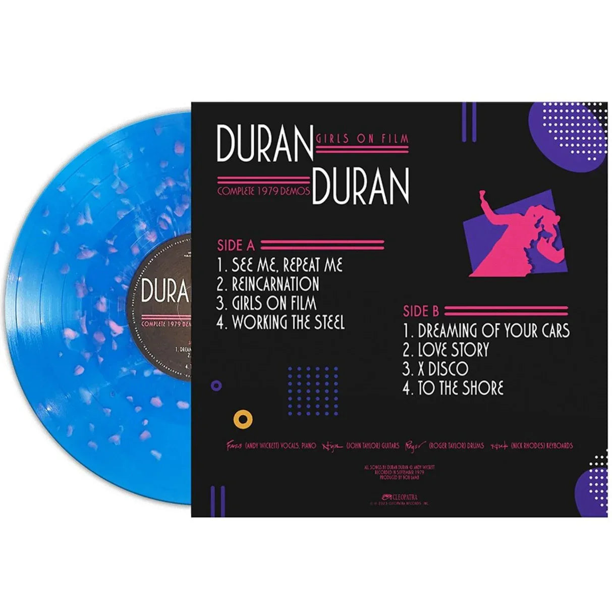 Duran Duran - Girls On Film - Complete 1979 Demos (Blue & Pink Splatter Vinyl) (LP)