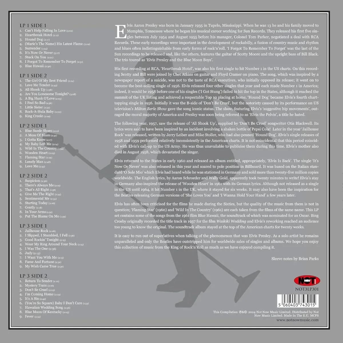Elvis Presley - The Platinum Collection (Limited Edition Import, Silver Vinyl) (3 LP) - Joco Records