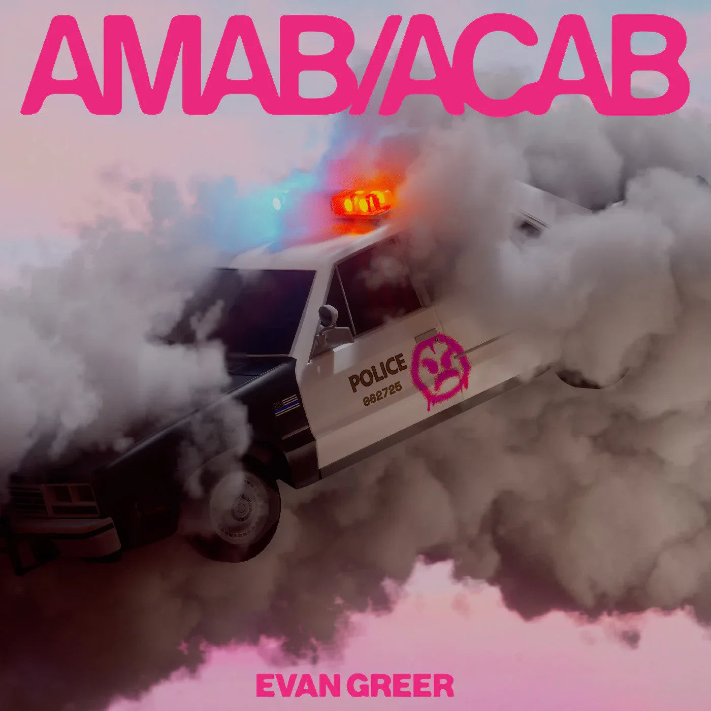 Evan Greer - Amab/Acab (Clear/Pink Cloud Vinyl)