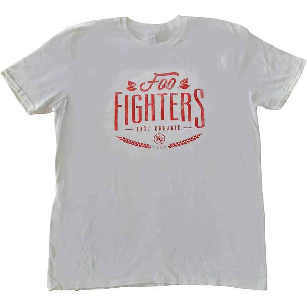 Foo Fighters - 100% Organic Text Tee (T-Shirt) - Joco Records
