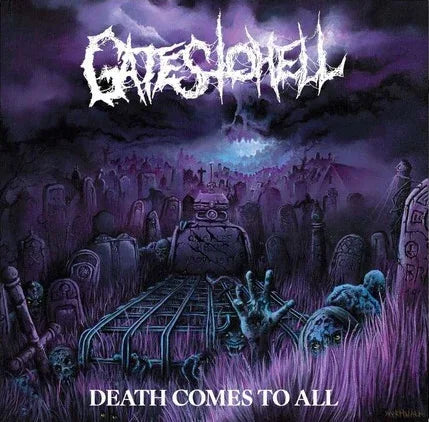 Gates to Hell - Death Comes to All (Limited Edition, Purple & White Swirl Vinyl) (LP) - Joco Records