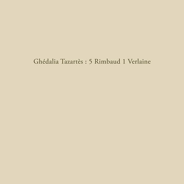 Ghedalia Tazartes - 5 Rimbaud 1 Verlaine (10 - Inch Vinyl) - Joco Records