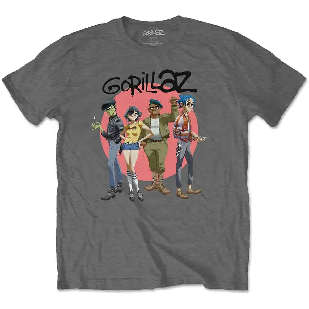 Gorillaz - Group Circle Rise Tee (T-Shirt)