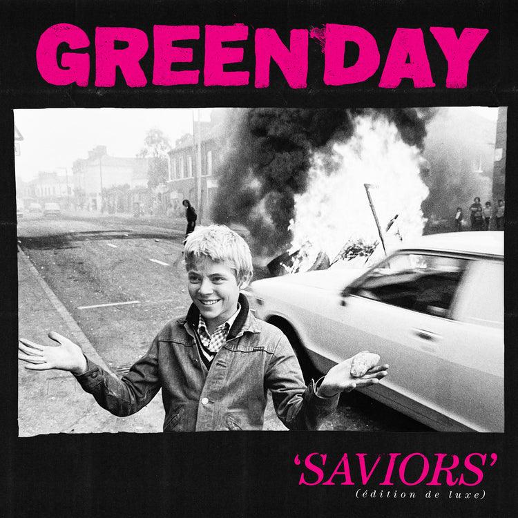 Green Day - Saviors (Édition De Luxe) (Clear With Hot Pink Splatter) (2 LP)