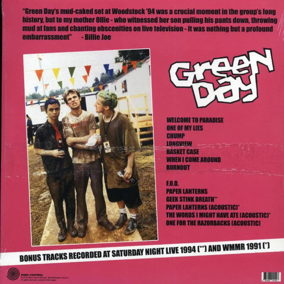 Green Day - Woodstock 1994: US T.V. Broadcast (Limited Import, Bonus Tracks) (LP)