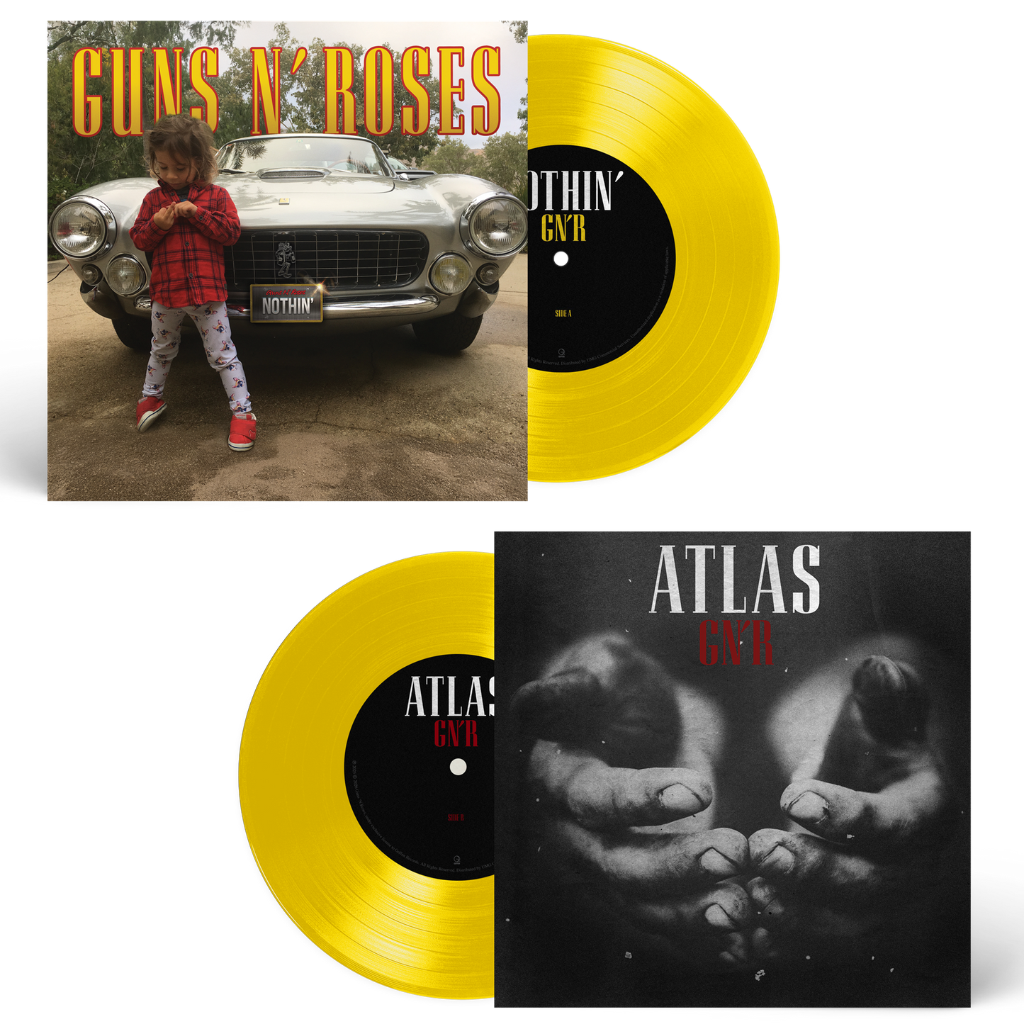 Guns N' Roses - Nothin' / Atlas (Canary Yellow 7" Single)