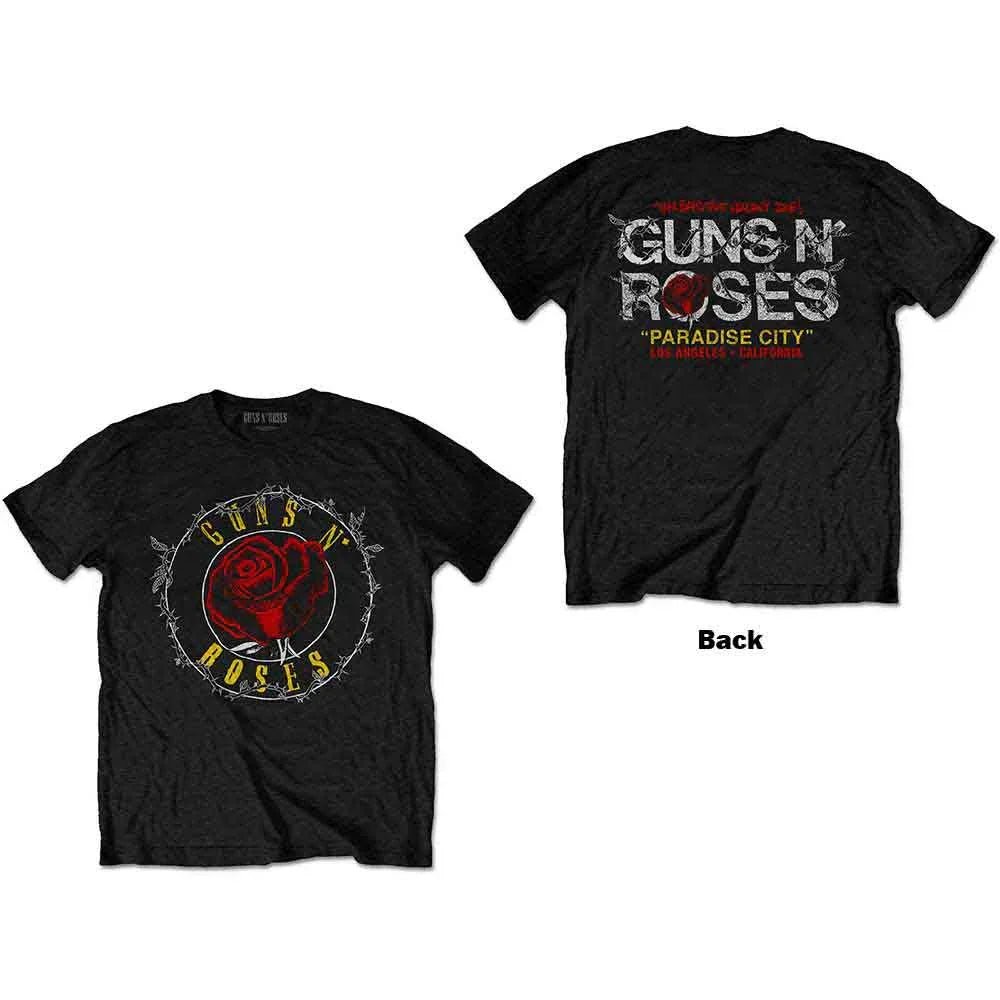 Guns N' Roses - Rose Circle Paradise City (T-Shirt) - Joco Records