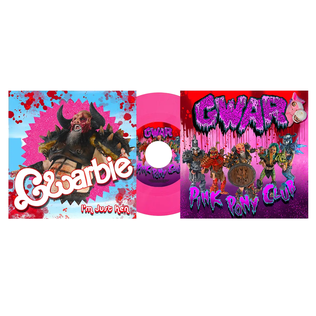 Gwar - Pink Pony Club (45 RPM, Pink Vinyl) (7-Inch Single) - Joco Records
