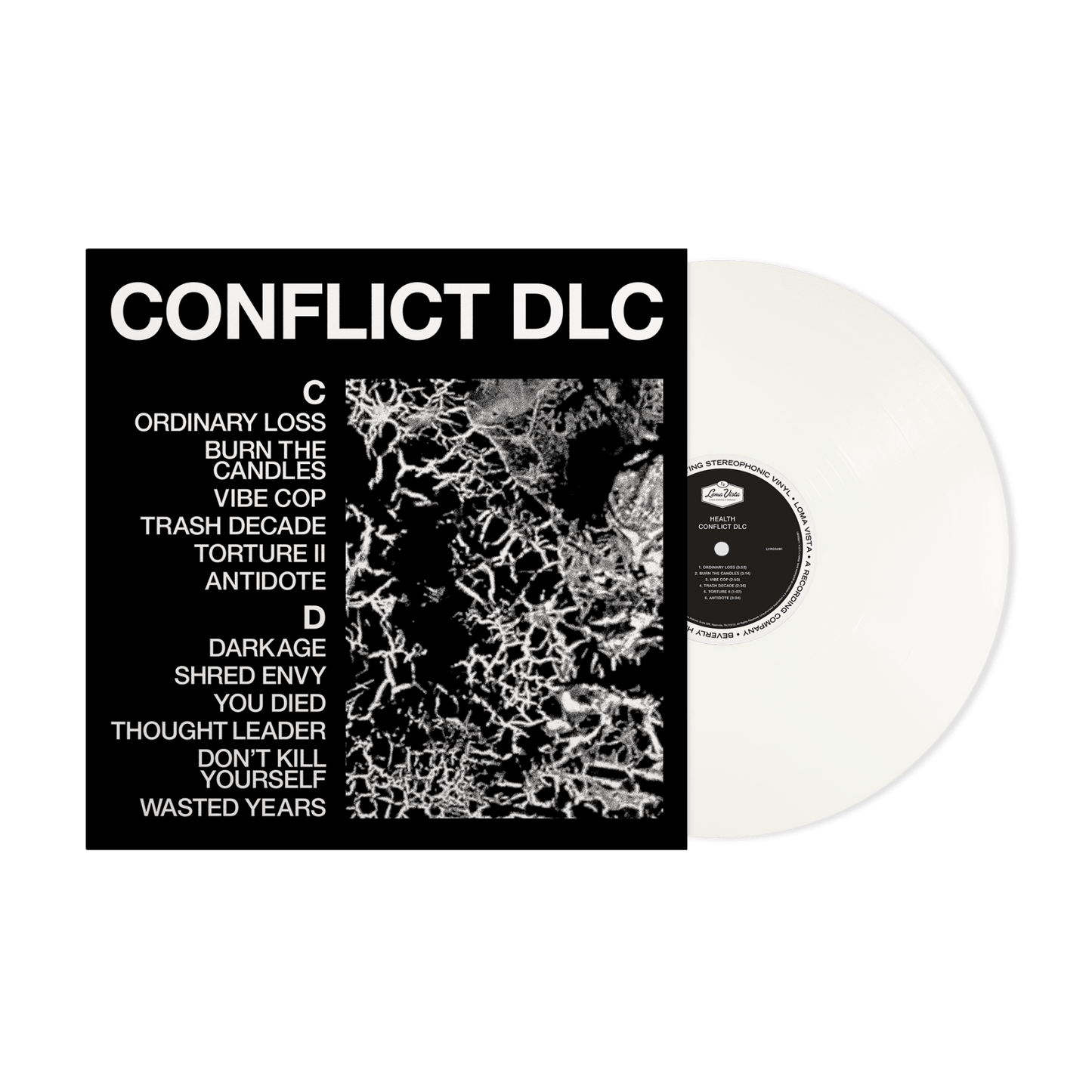 Health - Conflict DLC (Indie Exclusive, White Vinyl, Signed Insert) (LP) - Joco Records