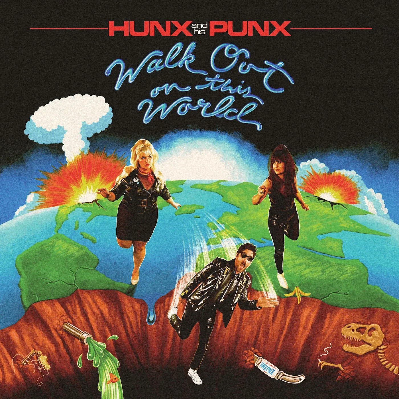 Hunx And His Punx - Walk Out On This World (Clear W/ Neon Green Splatter Vinyl) - Joco Records