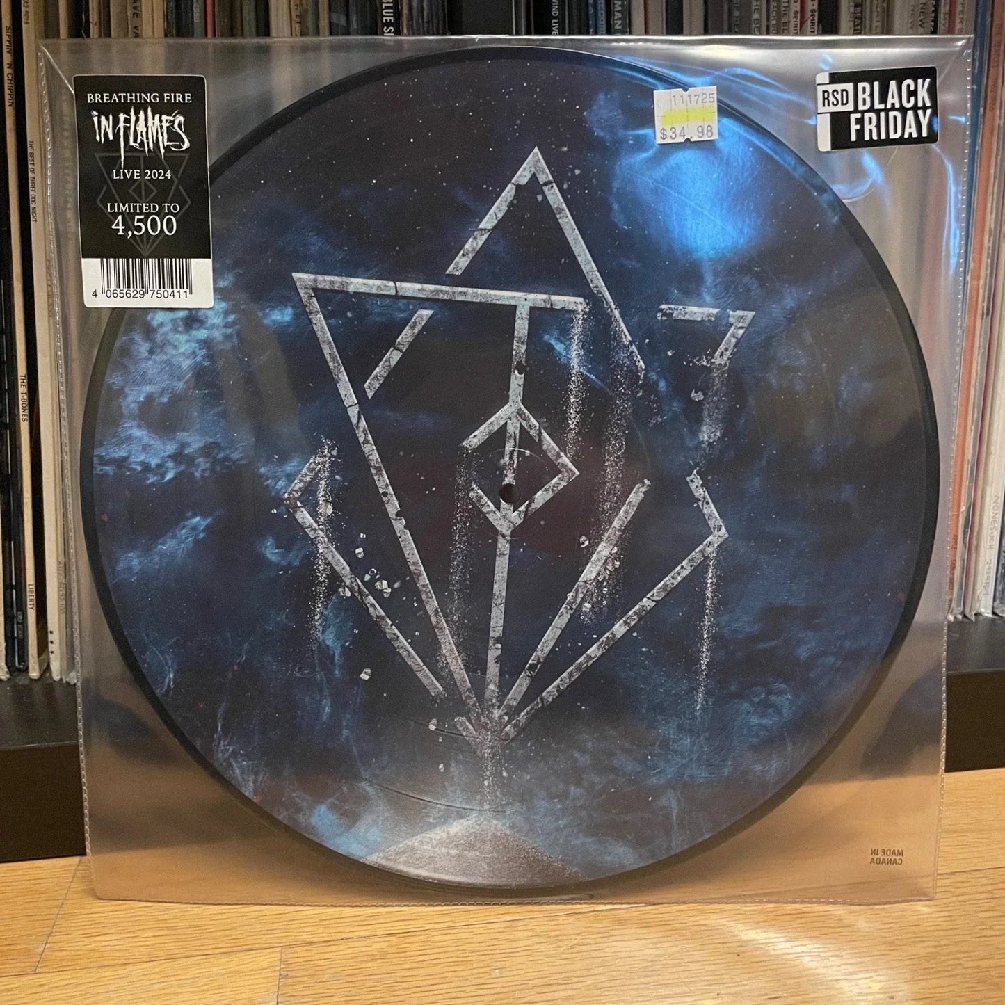 In Flames - Breathing Fire - In Flames Live 2024 (Picture Disc) (RSD 11.28.25) (LP) - Joco Records