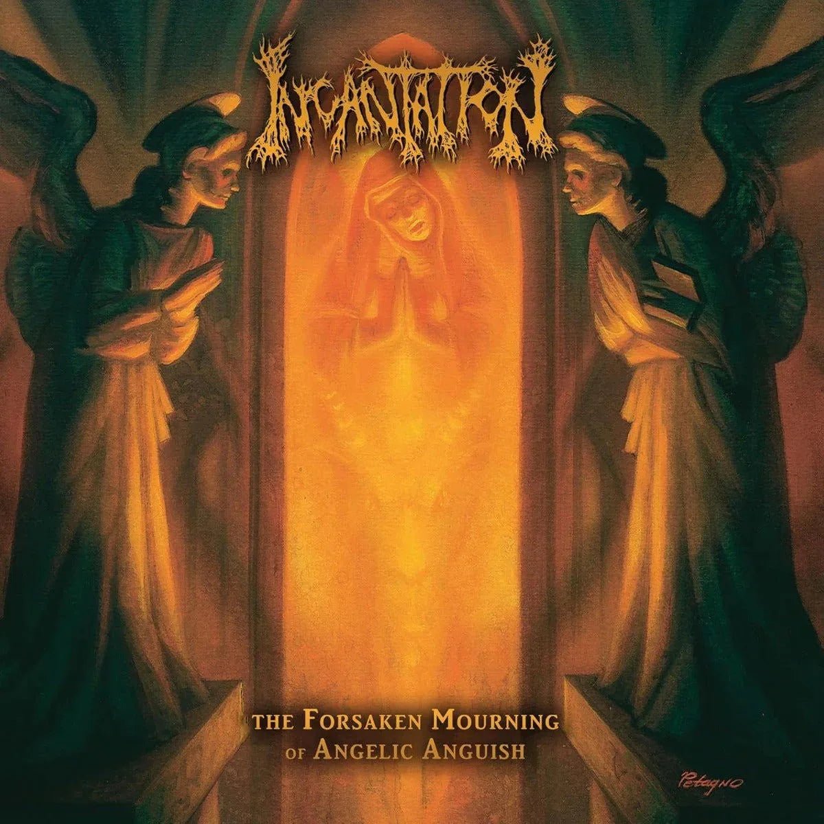 Incantation - Forsaken Mourning Of Angelic Anguish ("Crush Ripple" Orange Vinyl) (LP) - Joco Records