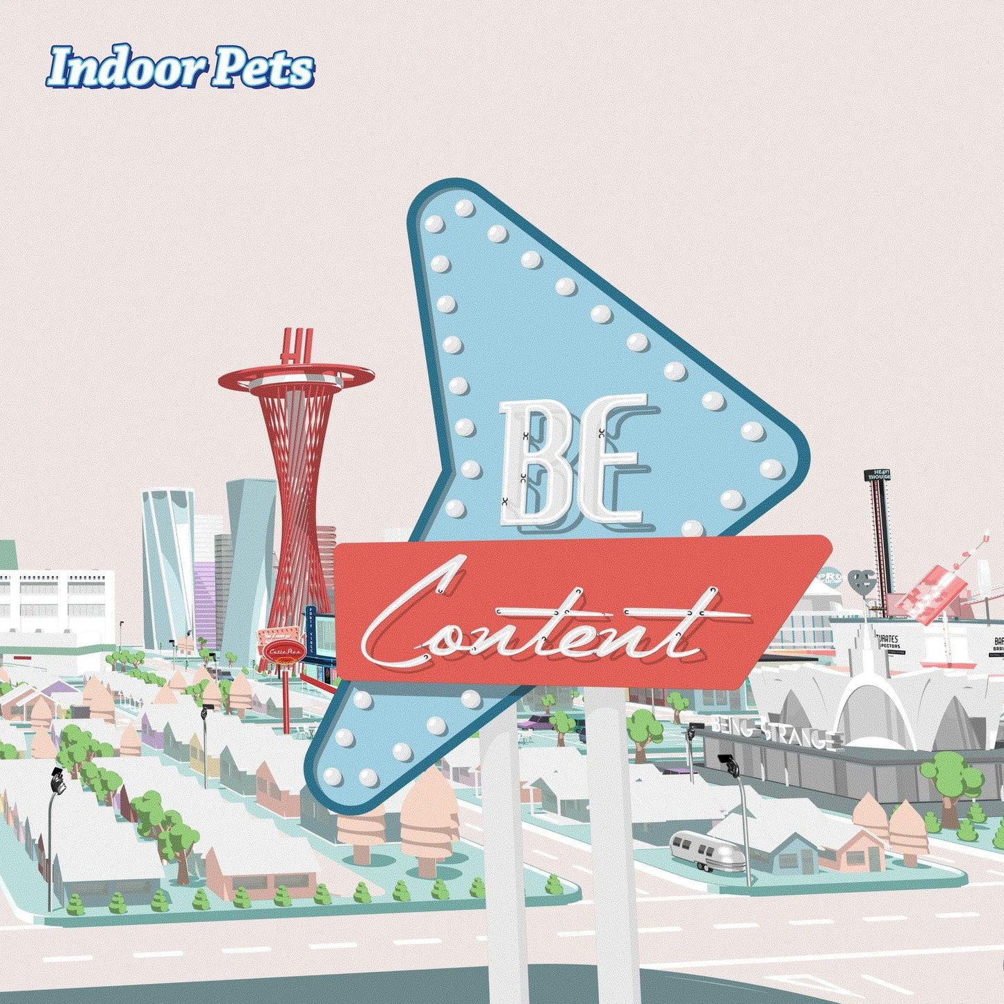 Indoor Pets - Be Content (White Vinyl) (LP) - Joco Records