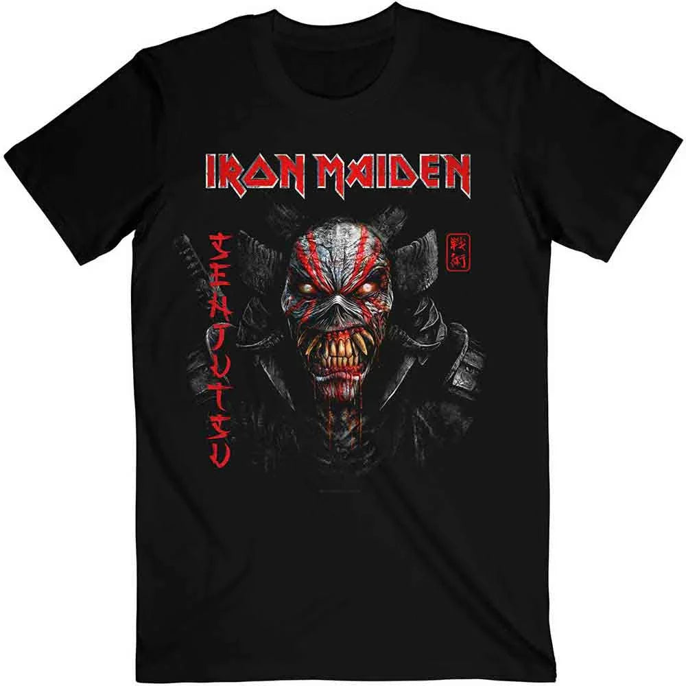 Iron Maiden - Senjutsu Black Cover Vertical Logo (T-Shirt)