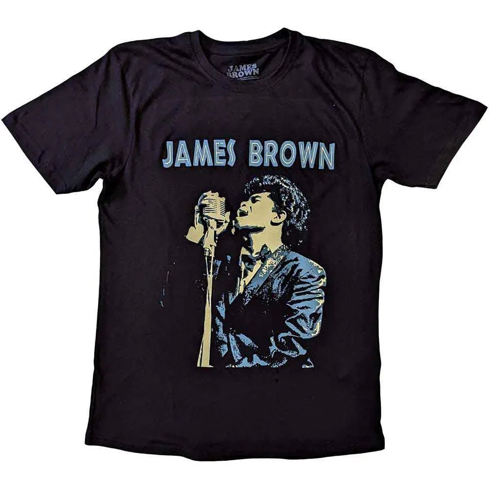 James Brown - Holding Mic (T-Shirt) - Joco Records