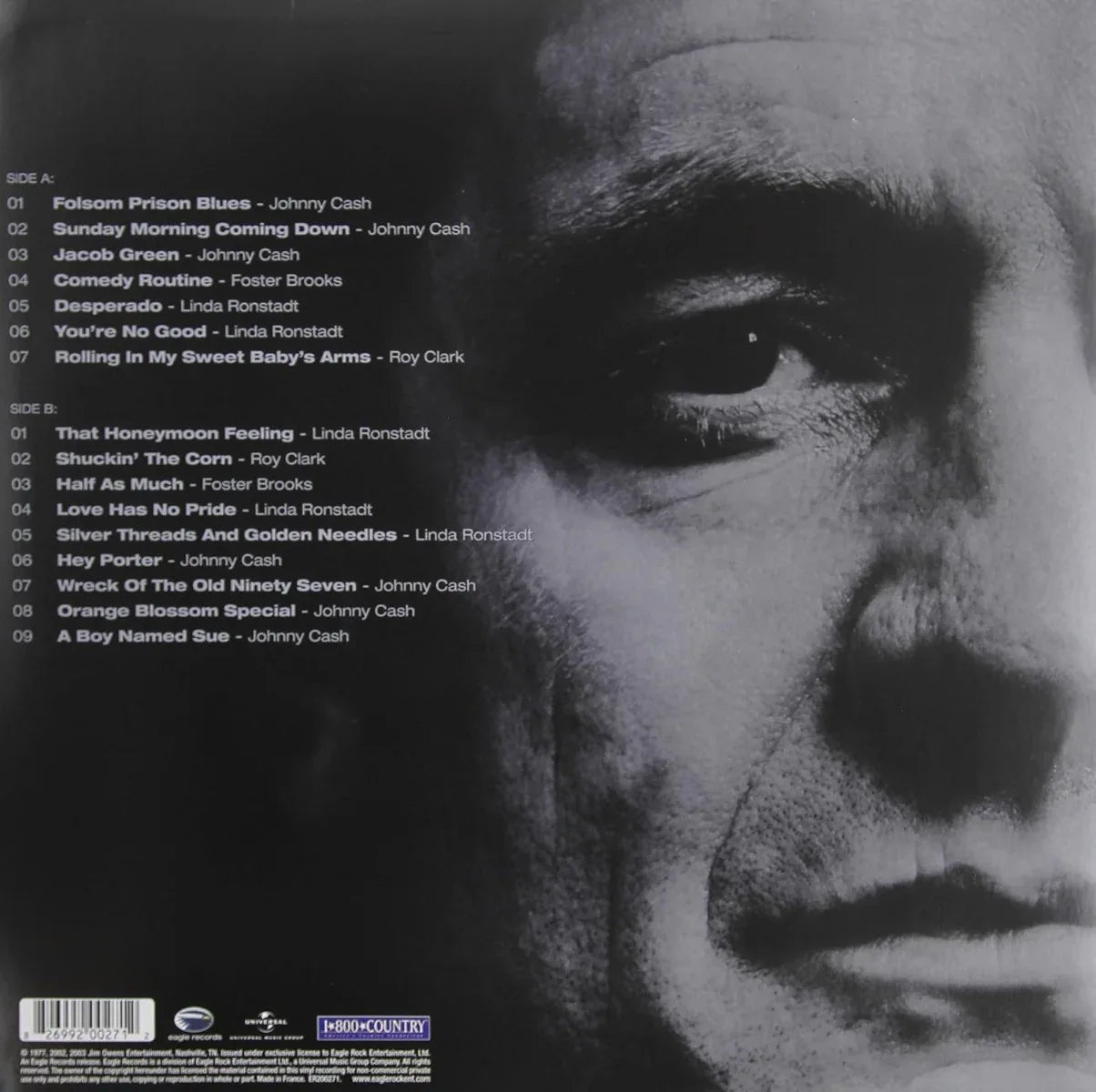 Johnny Cash - A Concert: Behind Prison Walls (Limited Edition, Black & White Marble Vinyl) (LP)