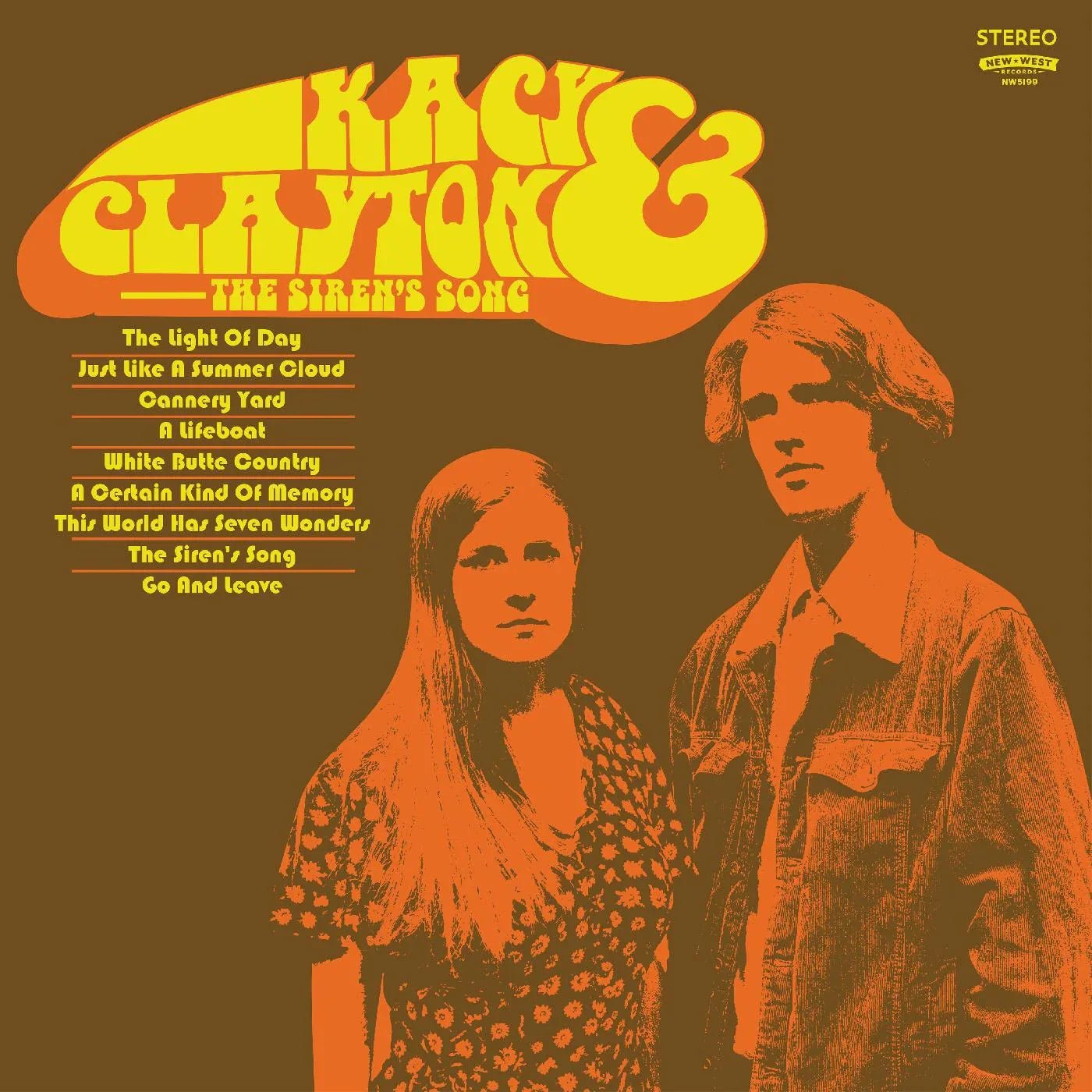 Kacy & Clayton - The Siren's Song (Limited Edition, Orange Vinyl) (LP) - Joco Records