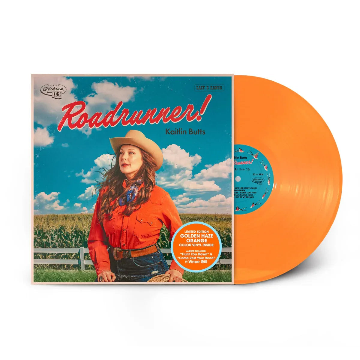 Kaitlin Butts - Roadrunner (Indie Exclusive, Golden Haze Orange Vinyl) (2 LP) - Joco Records