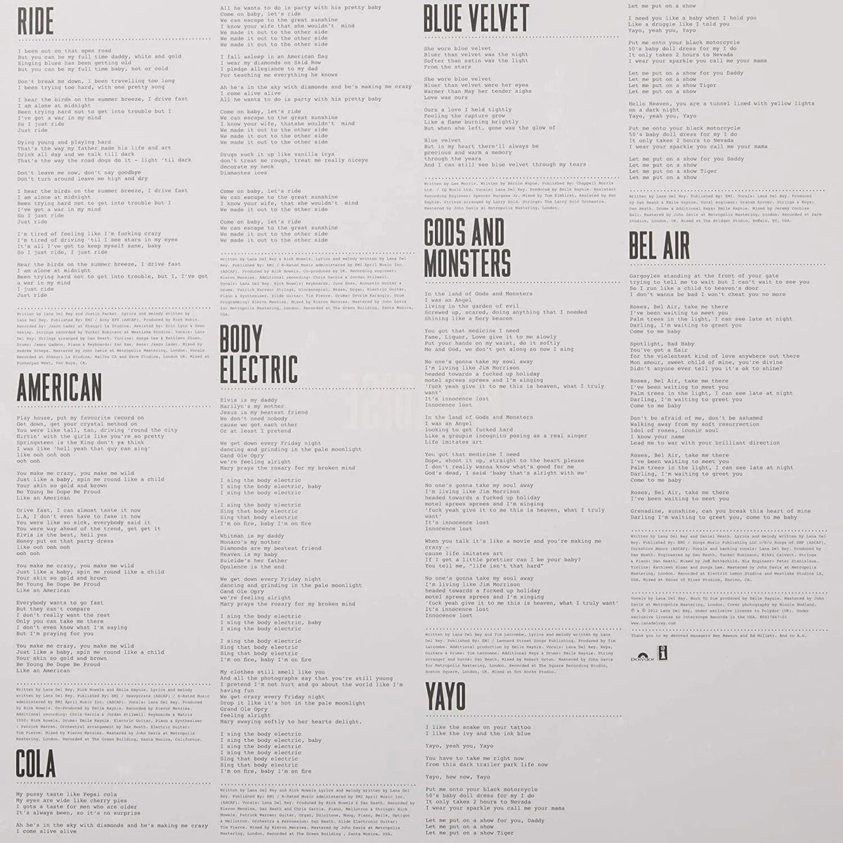 Lana Del Rey - Paradise (Explicit) (LP) - Joco Records