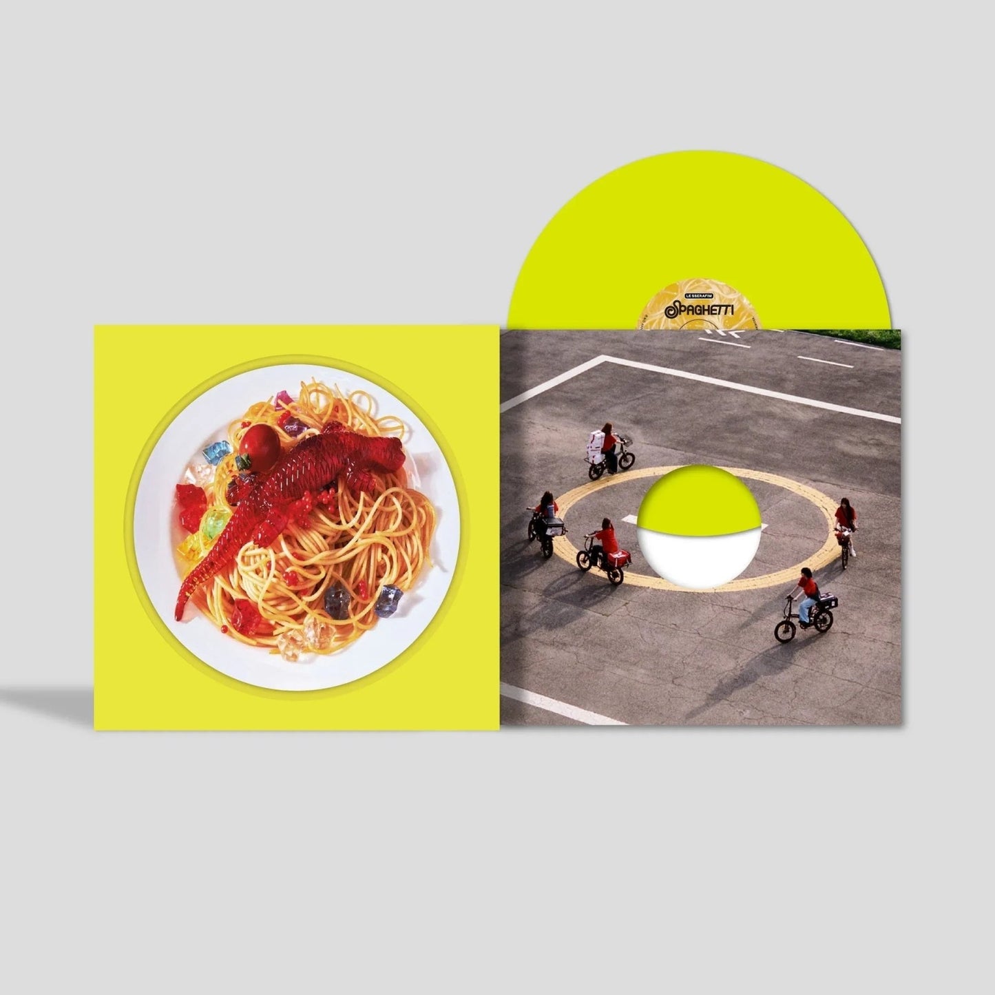 Le Sserafim - 1St Single Album "Spaghetti" (Indie Exclusive) (Neon Yellow Vinyl) - Joco Records