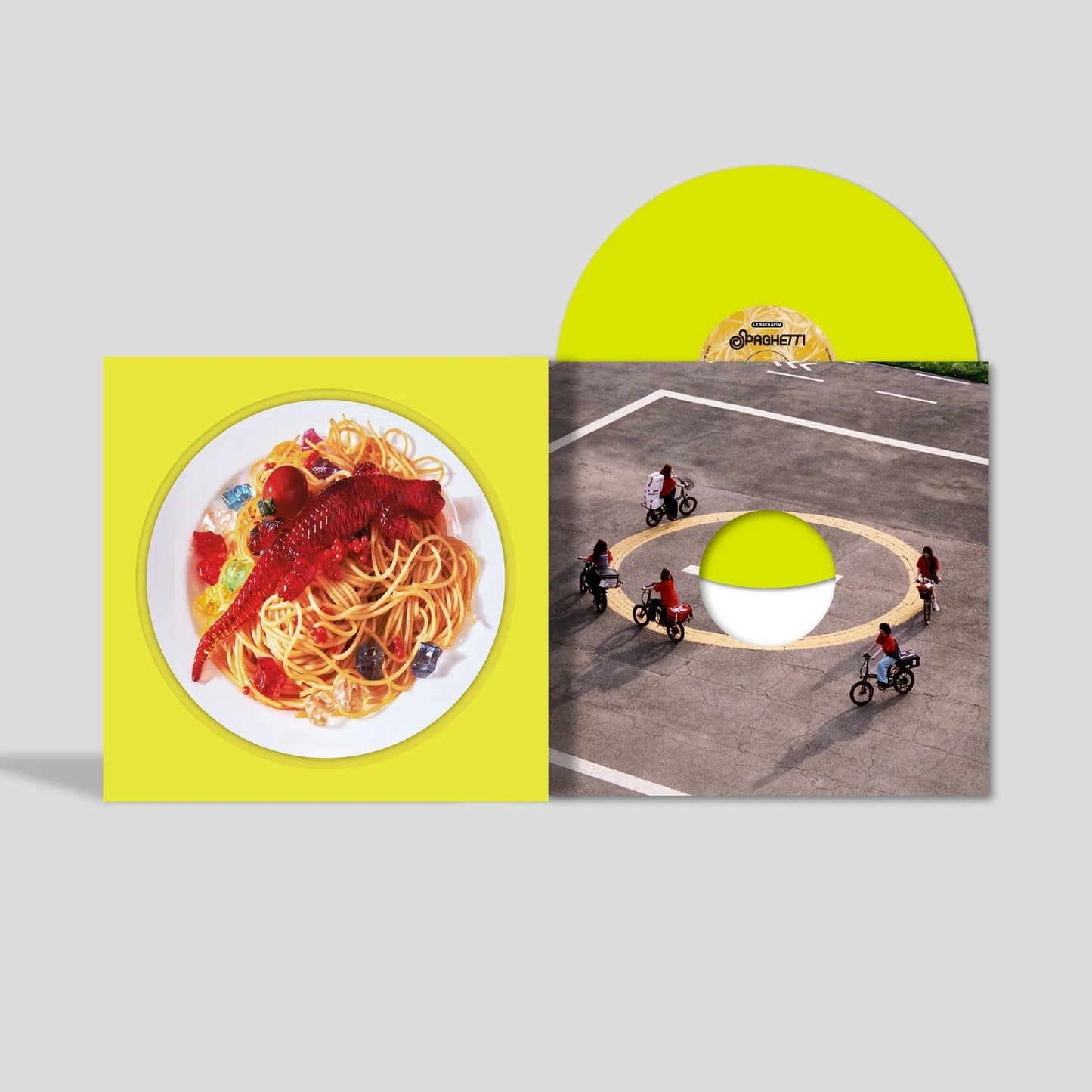 LE SSERAFIM - 1St Single Album "Spaghetti" (Indie Exclusive) (Neon Yellow Vinyl)