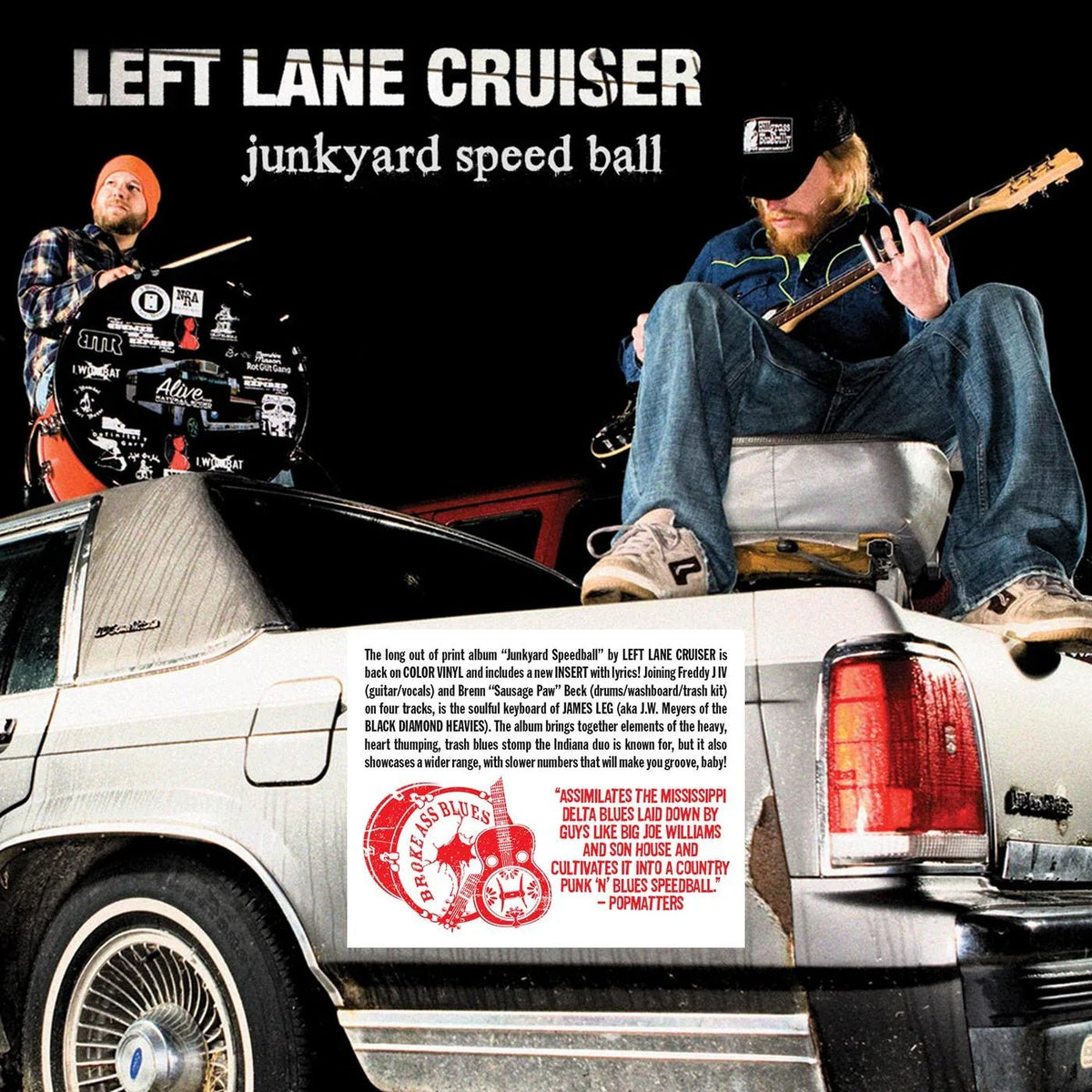 Left Lane Cruiser - Junkyard Speedball (Red & Black Smash Vinyl) (LP) - Joco Records