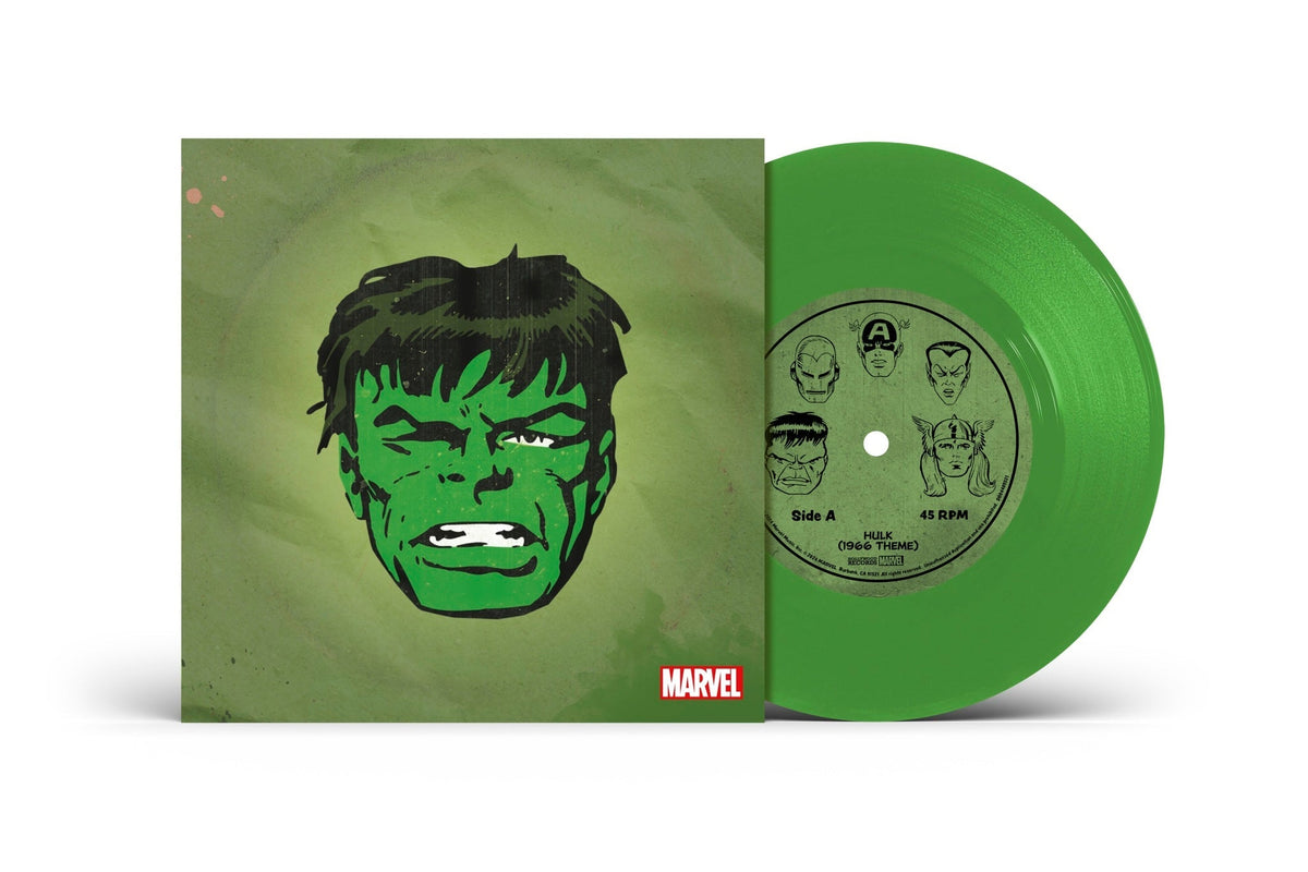 Marvel Chorus - Hulk (1966 Theme) / Merry Marvel Marching Society (Translucent Green 7" Single)