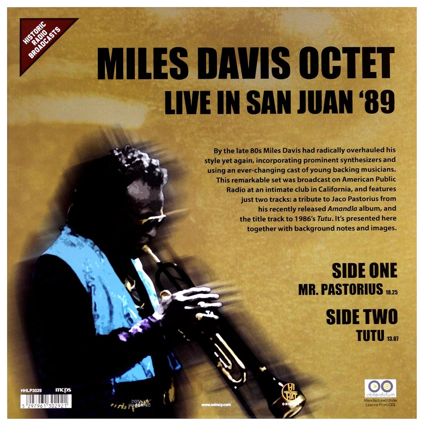 Miles Davis Octet - Live In San Juan '89 (LP) - Joco Records
