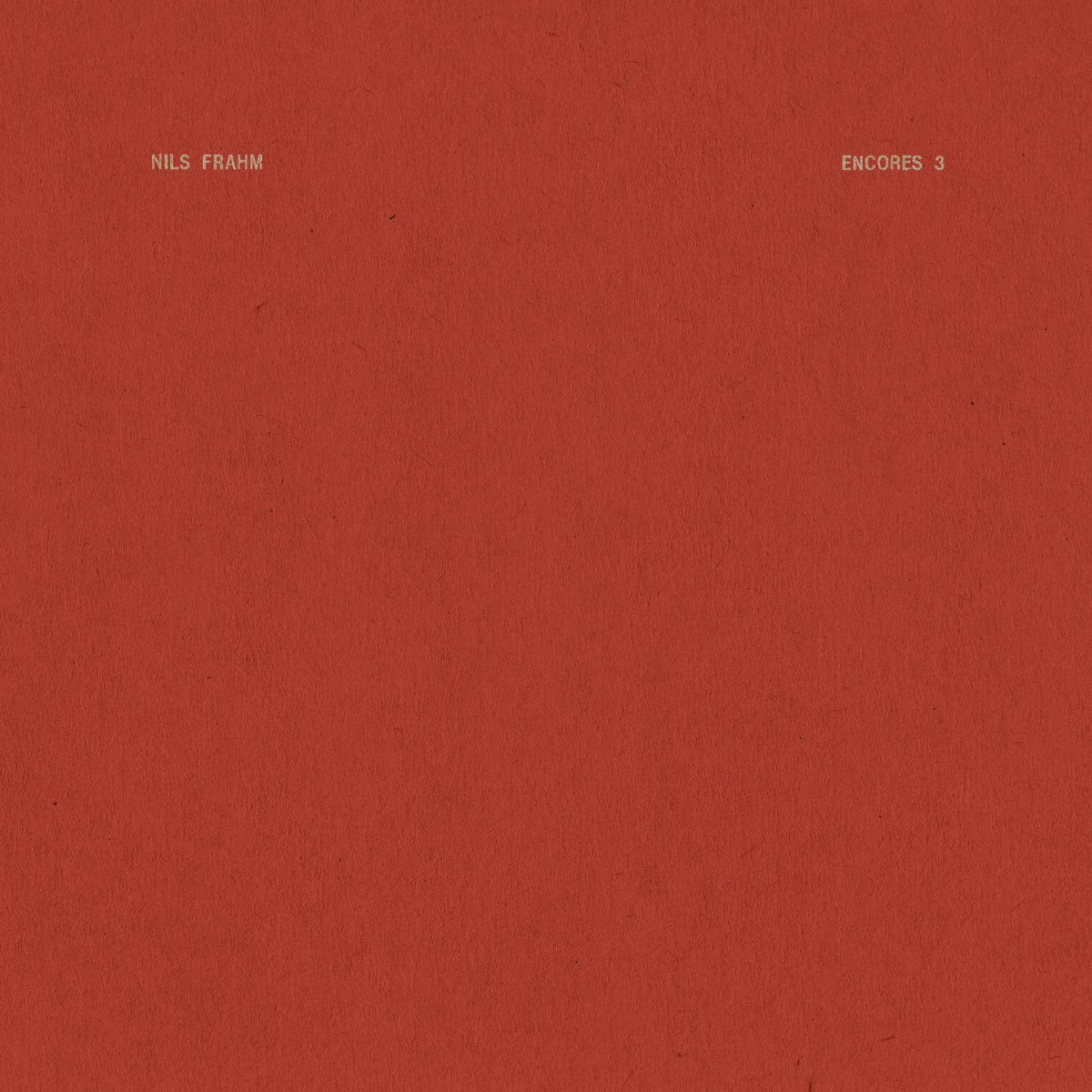 Nils Frahm - Encores 3 (12-Inch Vinyl EP) - Joco Records