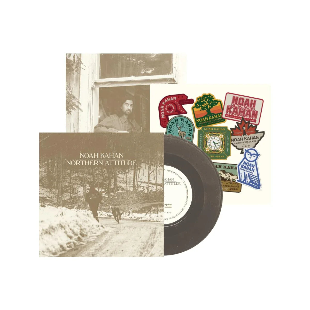 Noah Kahan - Northern Attitude (Limited Import, Poster, Black Ice Vinyl) (7" Vinyl Single)