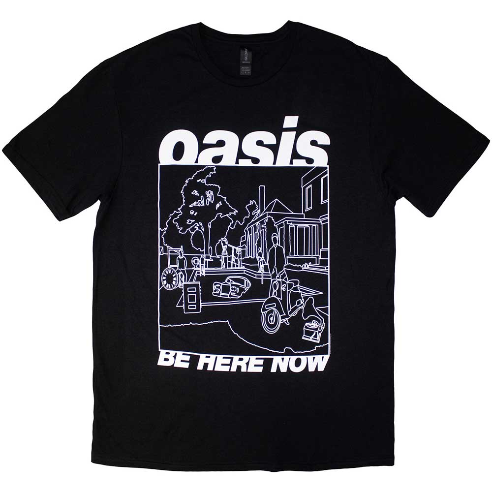 Oasis - Be Here Now Line Drawing (T-Shirt) - Joco Records