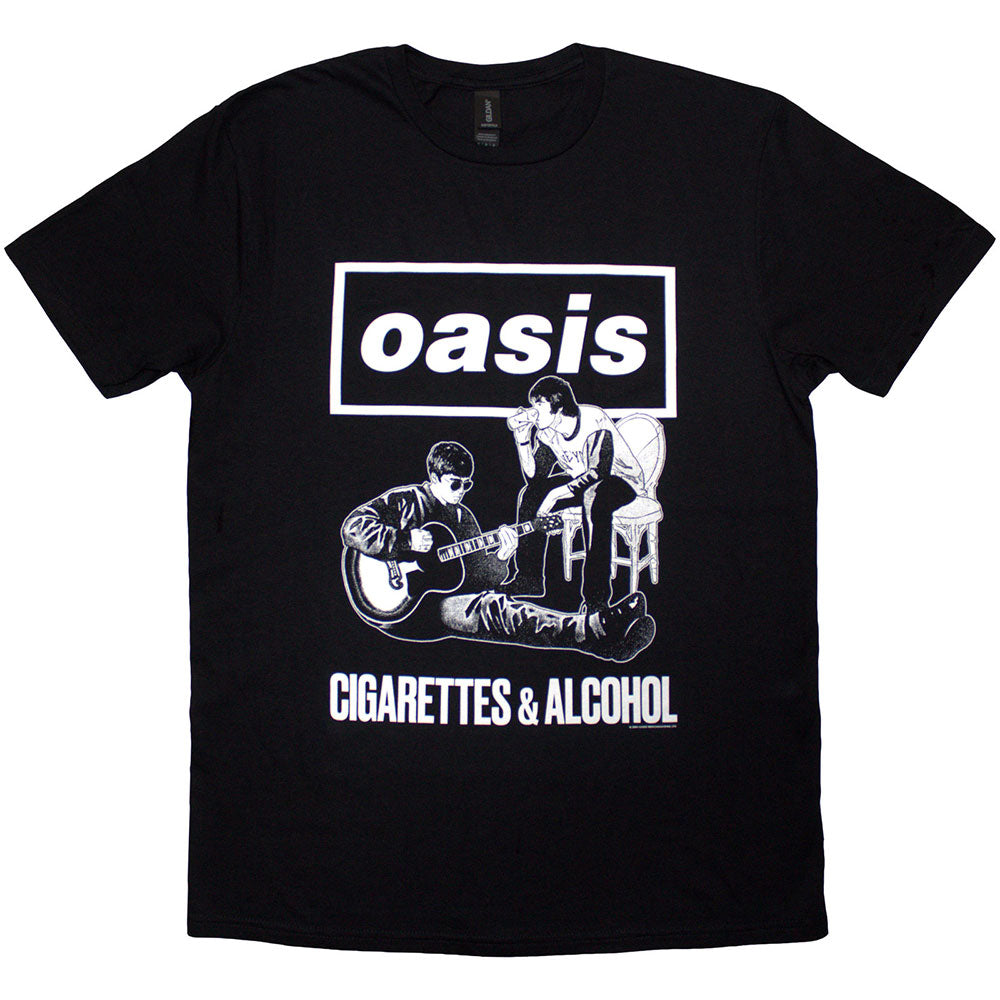 Oasis - Cigarettes & Alcohol Illustration Mono Black