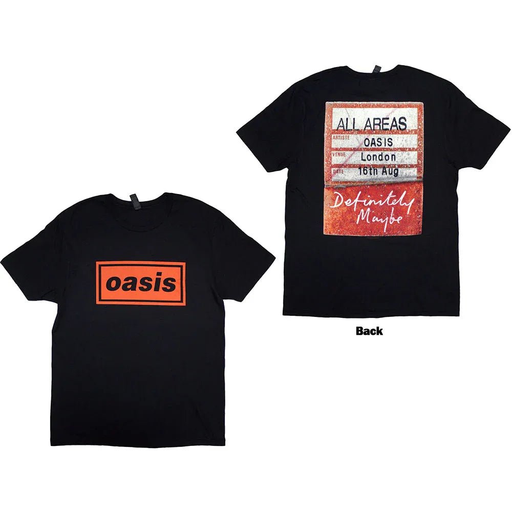 Oasis - Definitely Maybe AAA Pass (T-Shirt) - Joco Records