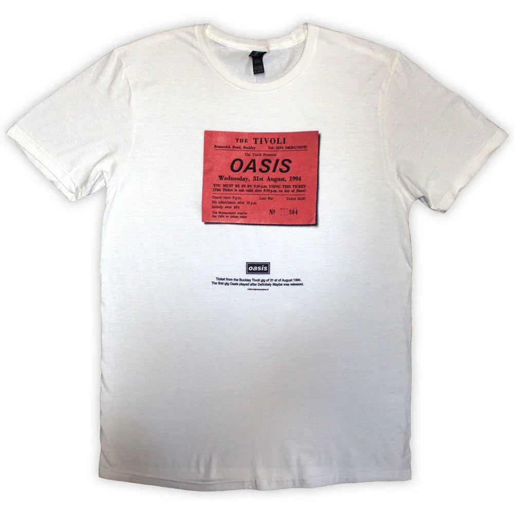 Oasis - Definitely Maybe Ticket Stub White