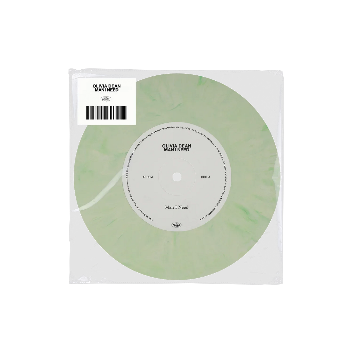 Olivia Dean - Man I Need (Light Green Marble 7" Single)