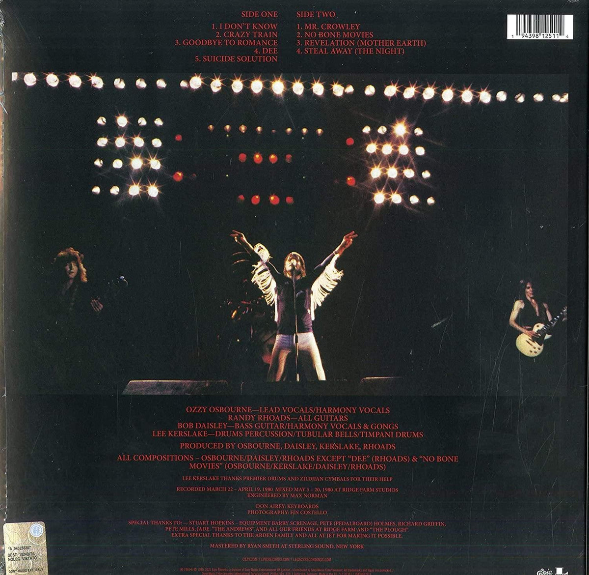 Ozzy Osbourne - Blizzard Of Ozz (Limited Edition, Silver & Red Swirl Vinyl) (LP) - Joco Records