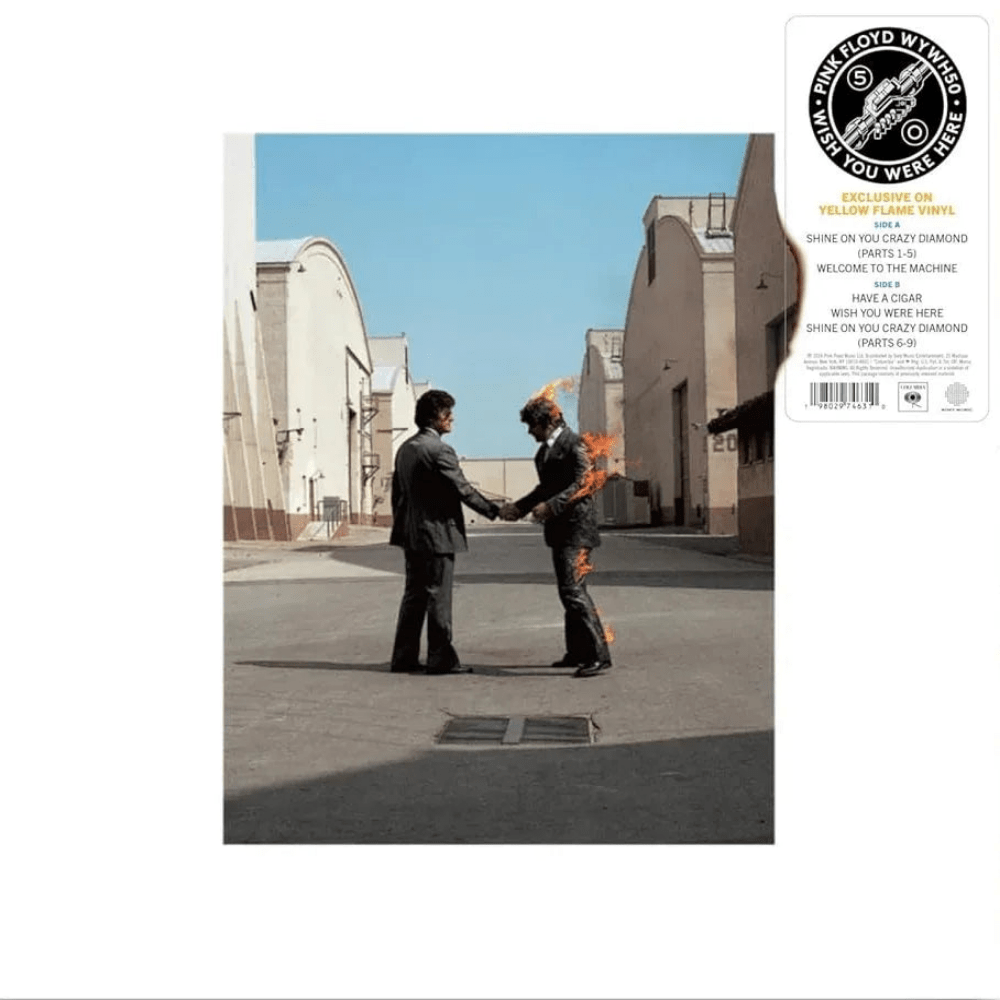 Pink Floyd - Wish You Were Here (Limited Edition Import, Yellow Flame Vinyl) (LP) - Joco Records